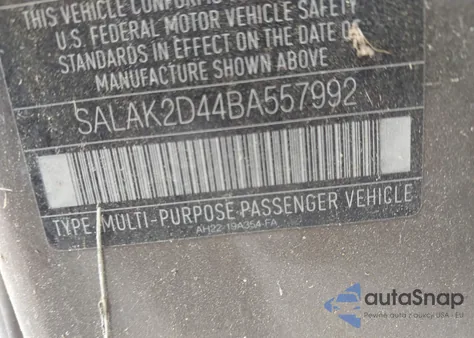 2011 Land Rover Lr4 from USA, damaged, VIN SALAK2D44BA557992